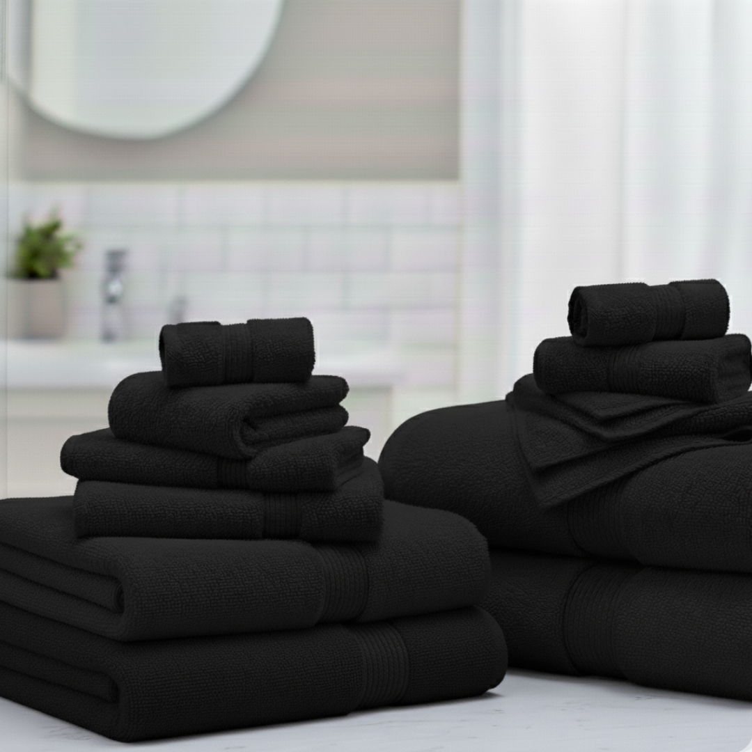 Heavyweight 16-Piece Cotton Spa Bundle – Hotel Quality Towel Set