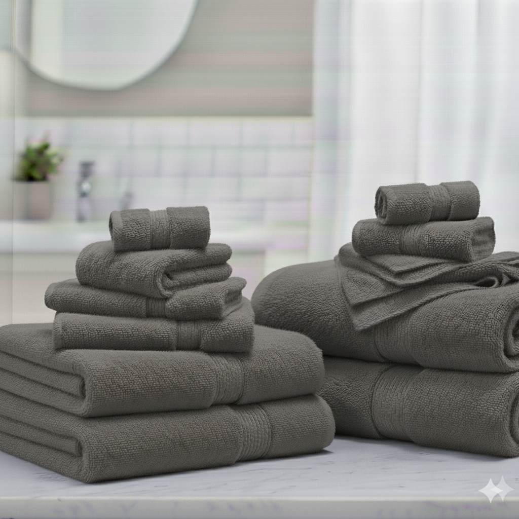Heavyweight 16-Piece Cotton Spa Bundle – Hotel Quality Towel Set