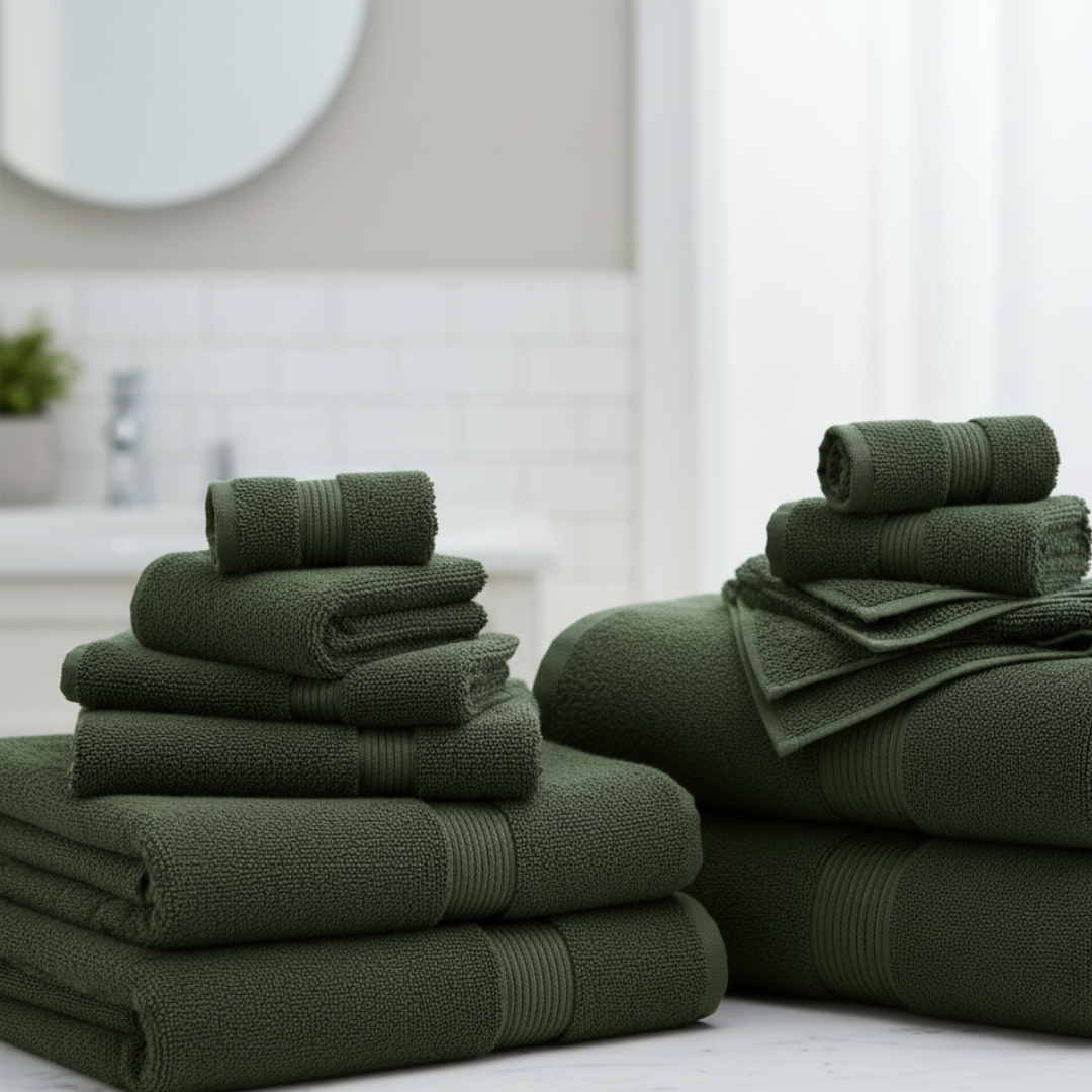 Heavyweight 16-Piece Cotton Spa Bundle – Hotel Quality Towel Set