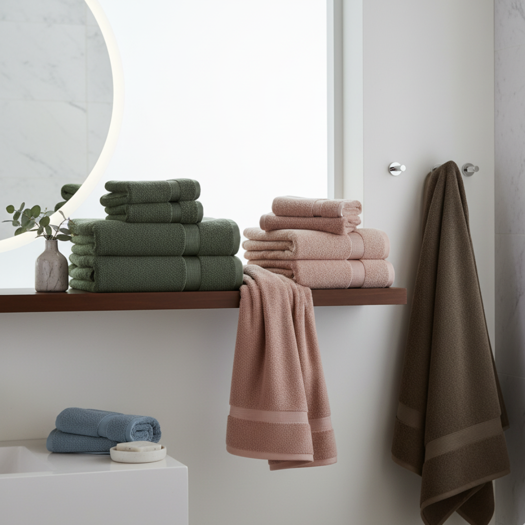 Heavyweight 6-Piece Cotton Spa Bundle – Hotel Quality Towel Set