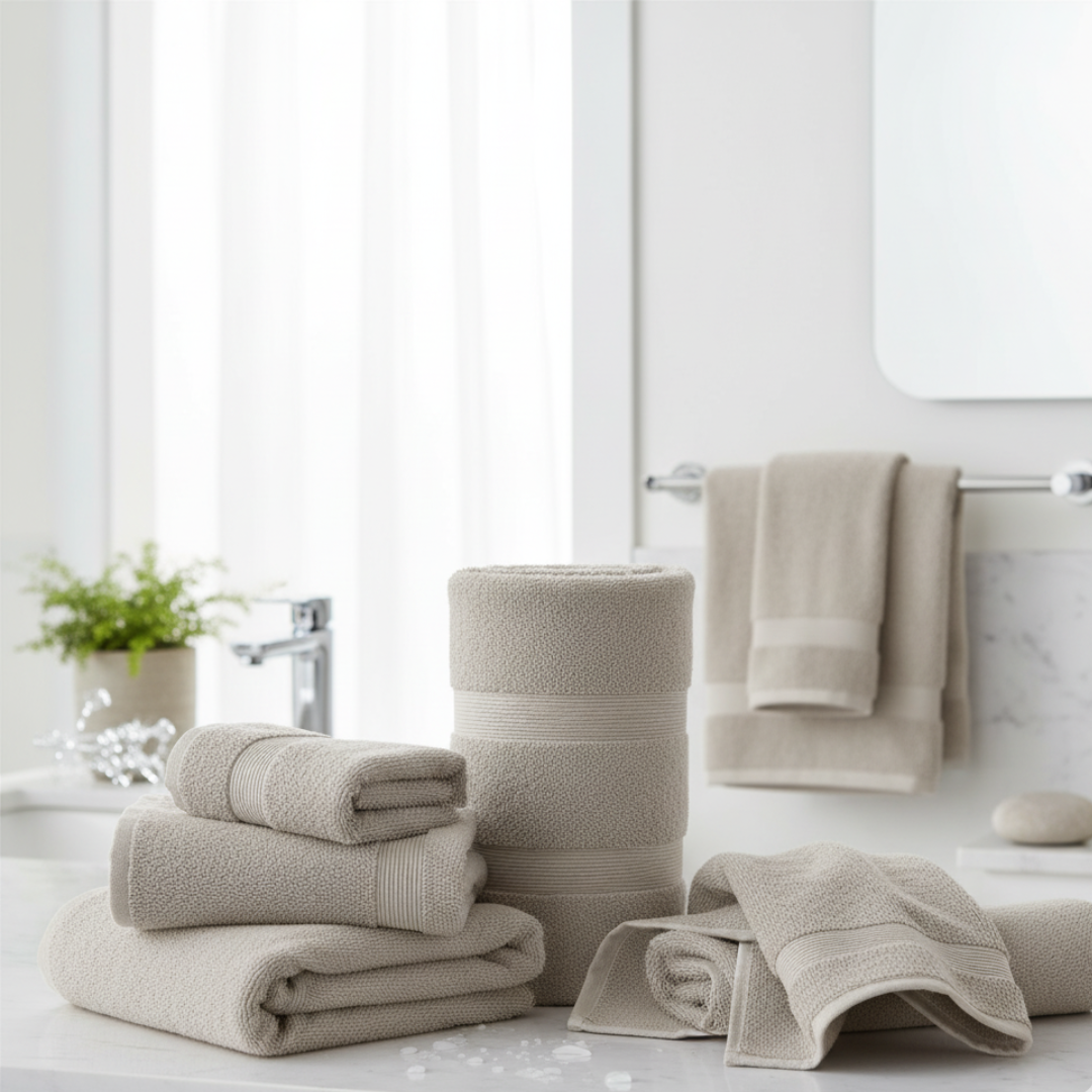 Heavyweight 6-Piece Cotton Spa Bundle – Hotel Quality Towel Set