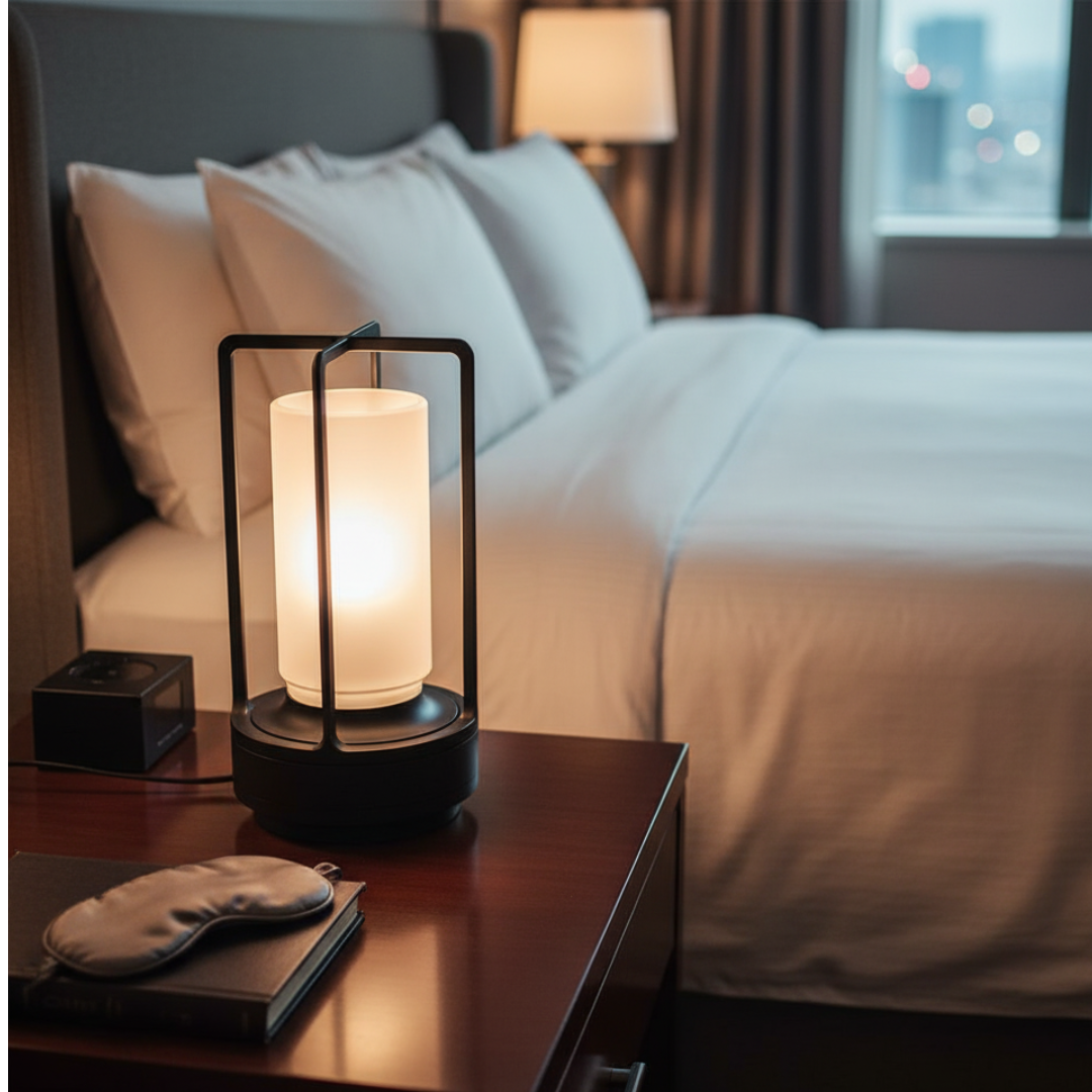 Japan Crystal Lantern – Cordless Dimmable LED Glass & Aluminum Table Lamp