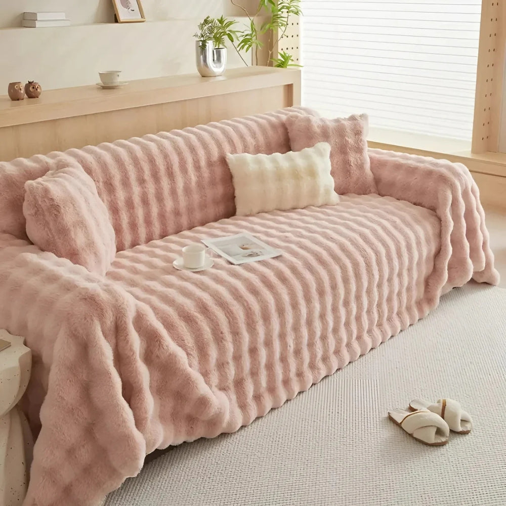 Luxurious Soft Faux Fur Blanket – Plush, Cozy, Machine Washable Sofa Cover 0