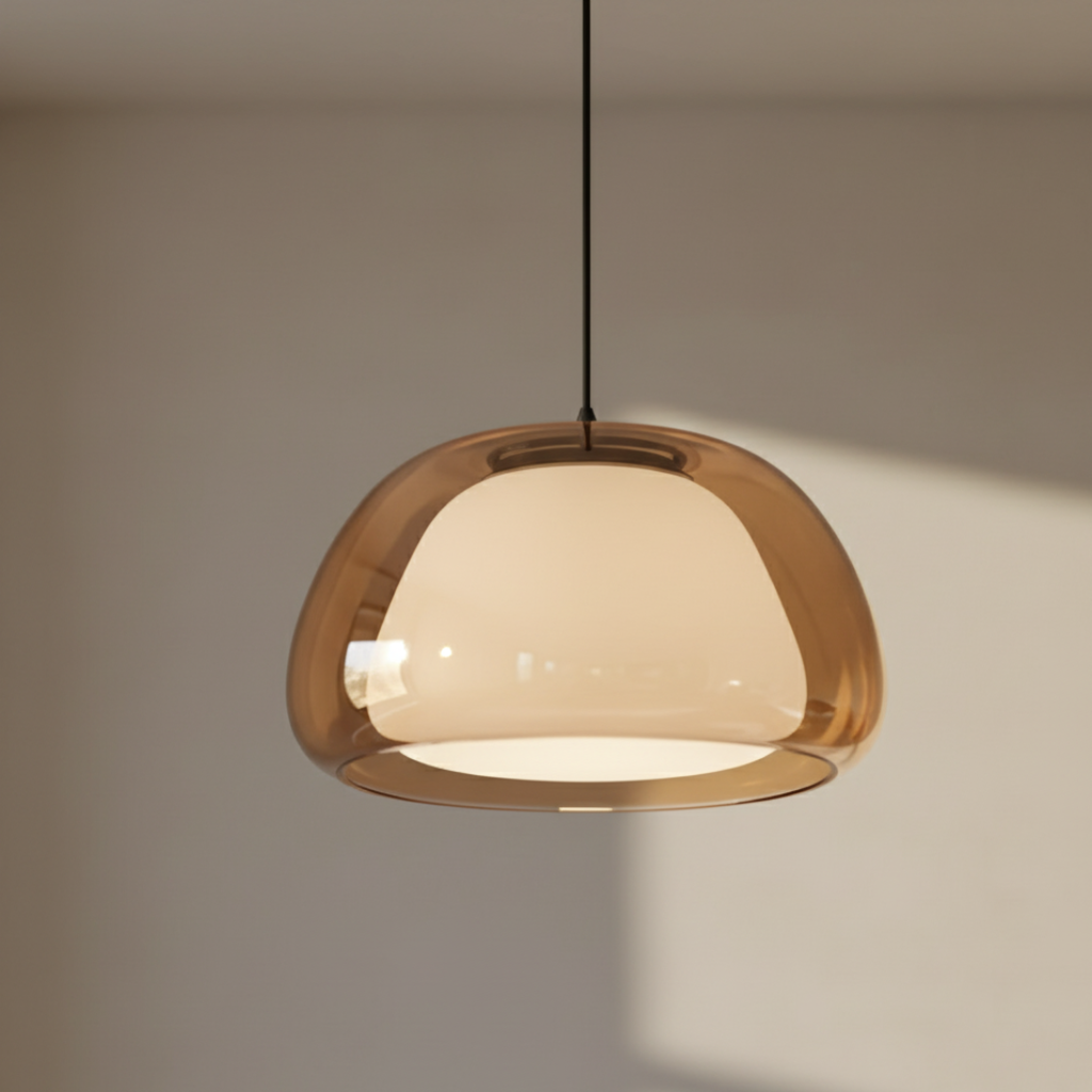 Modern Glass Pendant Light – Adjustable Dome Design for Kitchen Island and Dining Areas 0