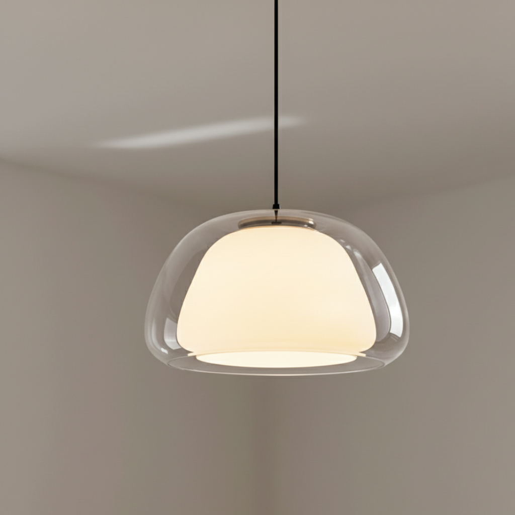 Modern Glass Pendant Light – Adjustable Dome Design for Kitchen Island and Dining Areas 2