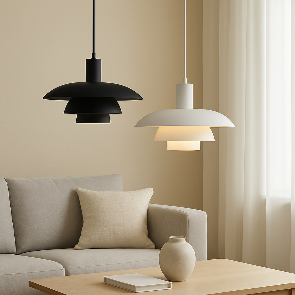 Modern Scandinavian Tiered Pendant Light – Dimmable LED, Metal Design for Kitchen Island 6