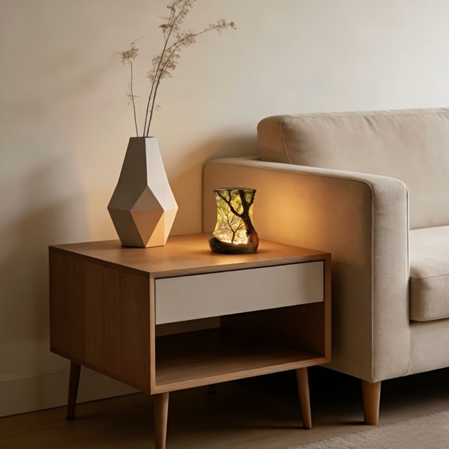 Nature-Inspired Ambient Lamp – Warm LED Light with Tree Branch Design 5