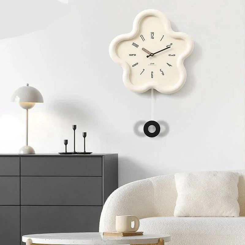 Nature-Inspired Wall Clock Decor – Elegant 3D Floral Design with Silent Sweep Movement 3