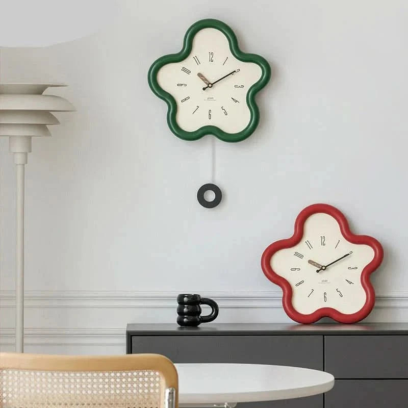 Nature-Inspired Wall Clock Decor – Elegant 3D Floral Design with Silent Sweep Movement 4