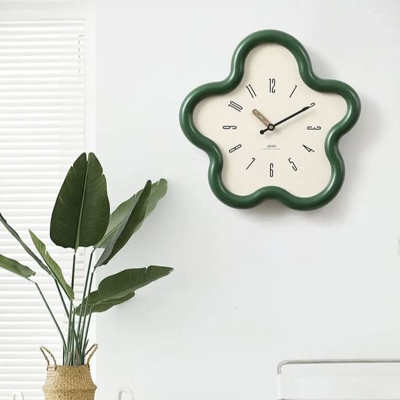 Nature-Inspired Wall Clock Decor – Elegant 3D Floral Design with Silent Sweep Movement 5
