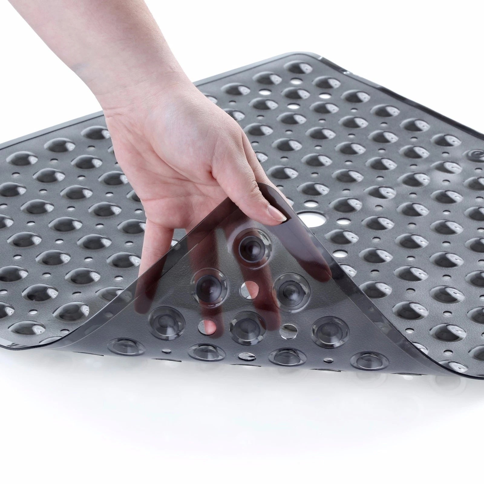 Non-Slip Bath Mat – Stylish Square Design with Strong Suction and Quick Drainage 2