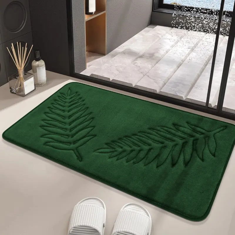 Non-Slip Plush Memory Foam Bath Mat Set – Quick-Drying and Elegant Design 1