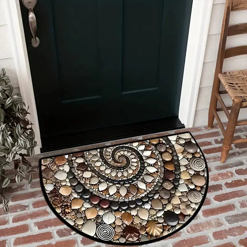 Ocean-Inspired Doormat – Coastal Spiral Design for Indoor and Outdoor Use 6