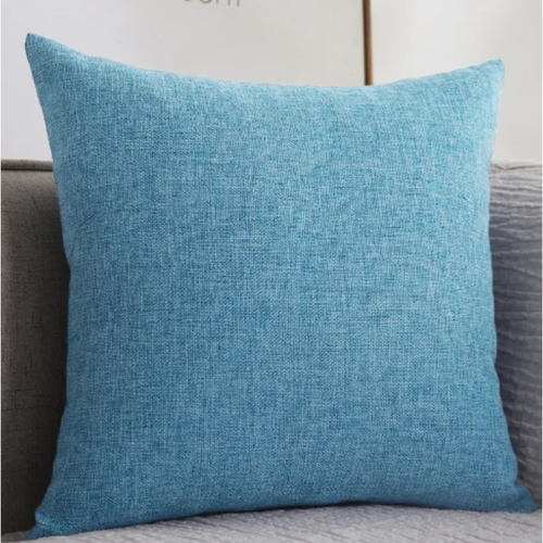 Plain Cotton Linen Pillow – Thickened Square Cushion for Chic Living Style