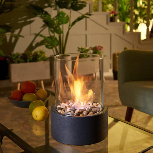 Portable Autumn Table Lantern – Modern Design with Flickering Flame and Weatherproof Steel