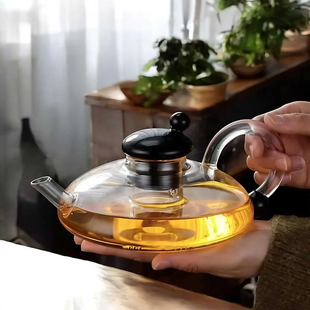 Sereno Filtration Teapot Set – Heat-Resistant Borosilicate Minimalist Modern Style