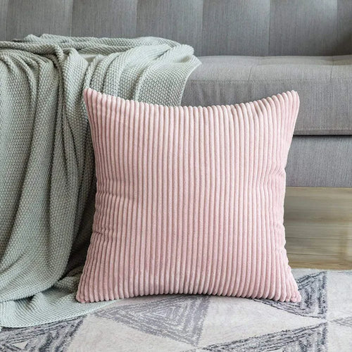 Simple Corduroy Cushion Cover – Cob Corn Sticks Striped Pillow for Chic Living Style