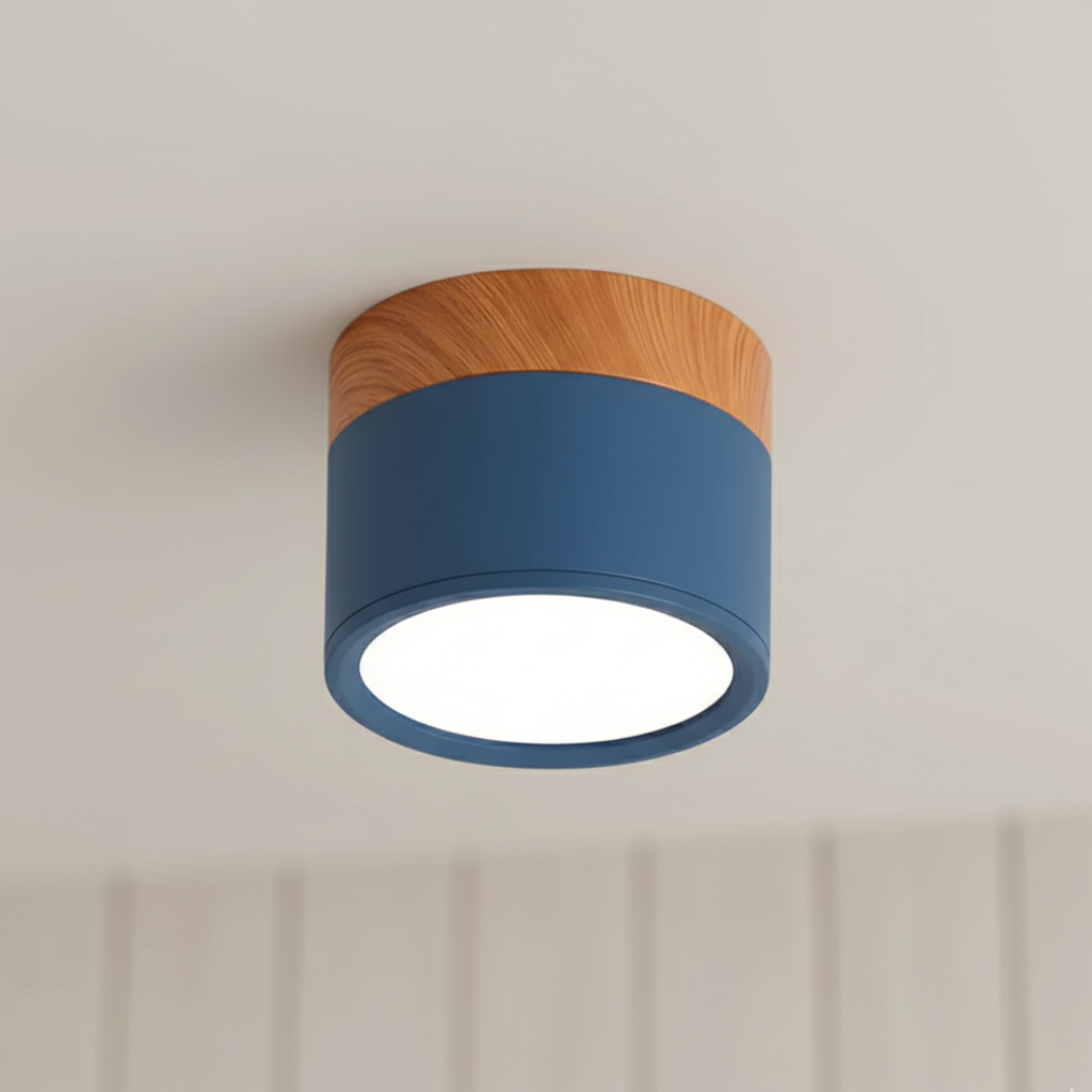 Sleek Modern Flush Mount Ceiling Light – Energy-Efficient LED Aluminum Fixture 0