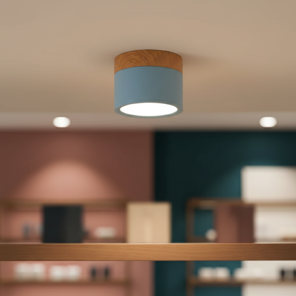 Sleek Modern Flush Mount Ceiling Light – Energy-Efficient LED Aluminum Fixture 1