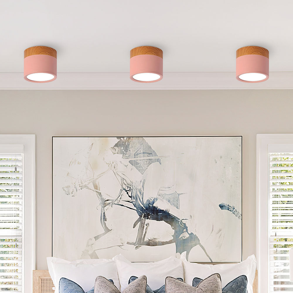 Sleek Modern Flush Mount Ceiling Light – Energy-Efficient LED Aluminum Fixture 8