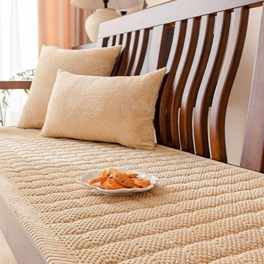 Soft Corduroy Couch Cover – Comfortable, Durable, Anti-Slip Design for Protection 3