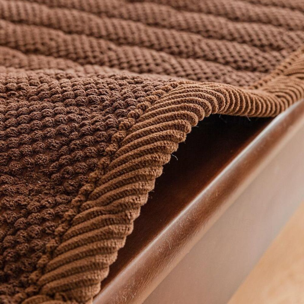 Soft Corduroy Couch Cover – Comfortable, Durable, Anti-Slip Design for Protection 5