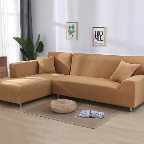 Stretch Sofa Slipcover – Luxurious Velvet Non-Slip Protection for L-Shape Couches