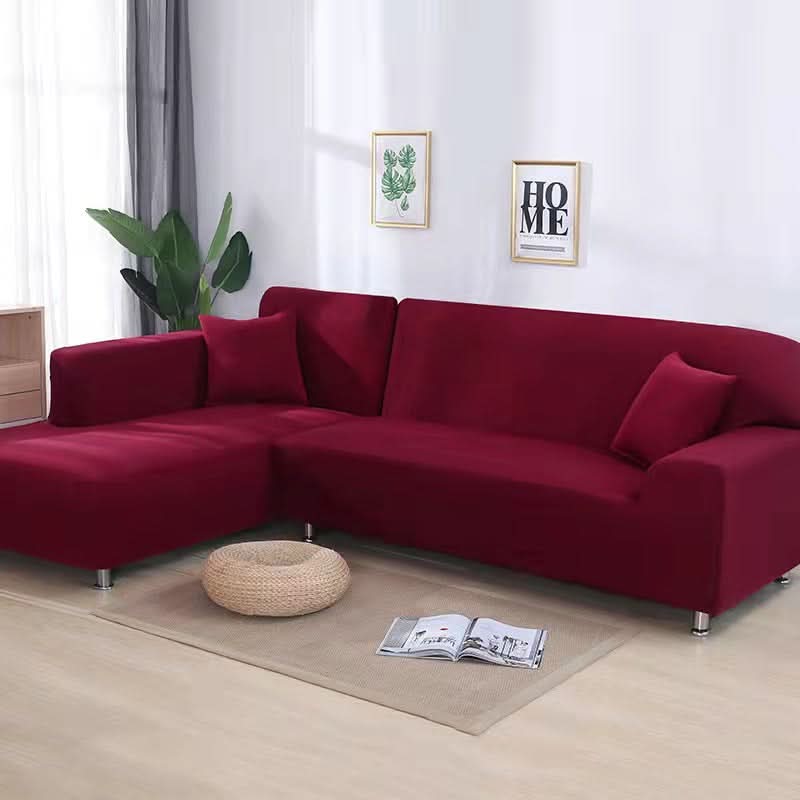 Stretch Sofa Slipcover – Luxurious Velvet Non-Slip Protection for L-Shape Couches