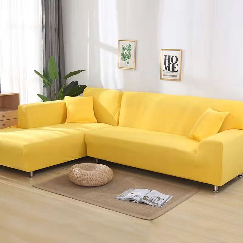 Stretch Sofa Slipcover – Luxurious Velvet Non-Slip Protection for L-Shape Couches