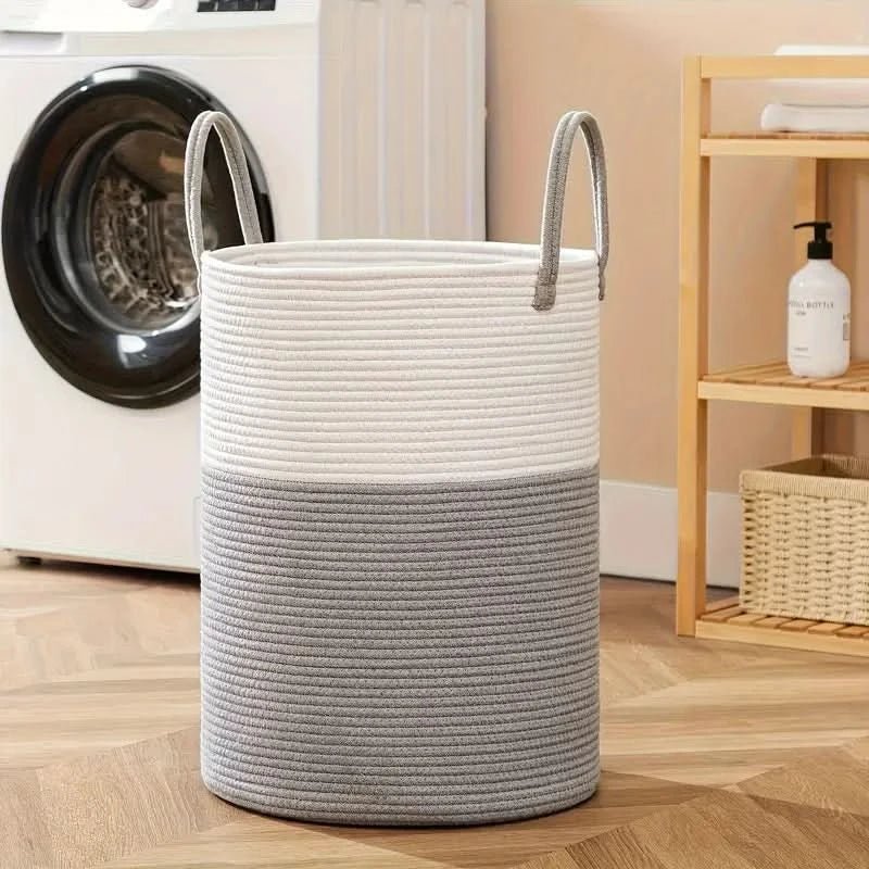 Stylish Laundry Hamper – Durable Woven Rope with Generous Capacity 4