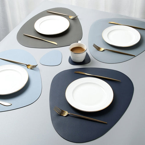 Stylish Leather Placemats | Elegant Design with Heat Resistance