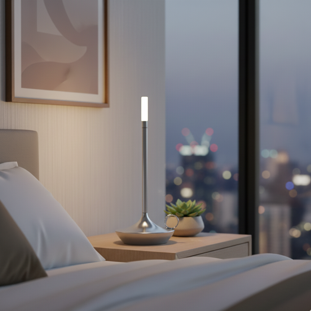 Table Lamp Cordless LED Dimmable Portable Aluminum Scandinavian Design