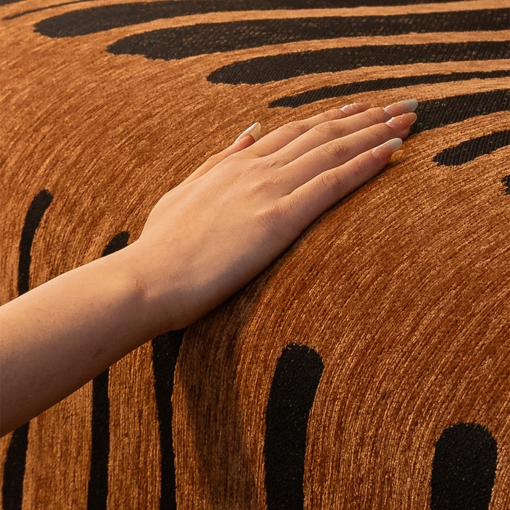 Tribal-Inspired Chenille Sofa Cover – Soft Textured Fabric with Bold Patterns 7