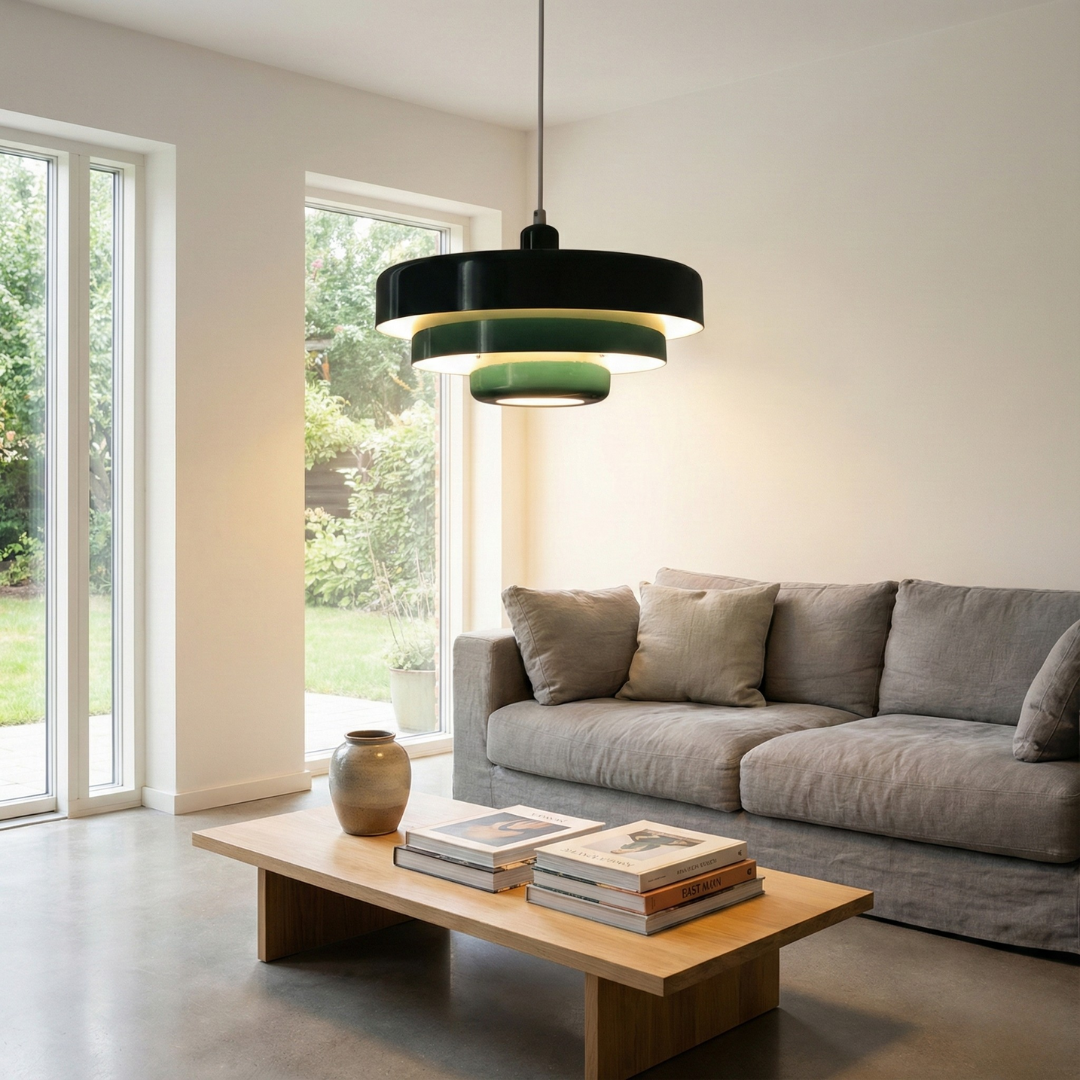 Vintage Faceted LED Pendant Light - 28cm Metal Ceiling Lamp, 3000K Warm White 0