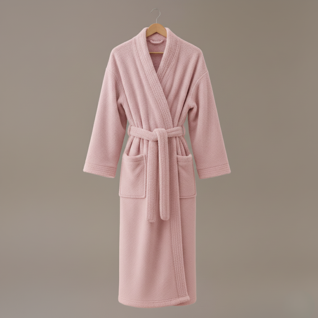 Women’s Plush Fleece Bathrobe Ankle Length Soft Cozy Robe