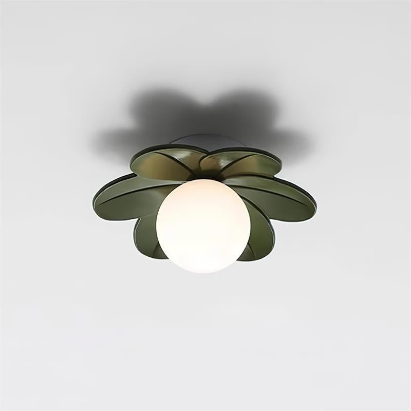Maintained House Flower Petal Ceiling Light - Green