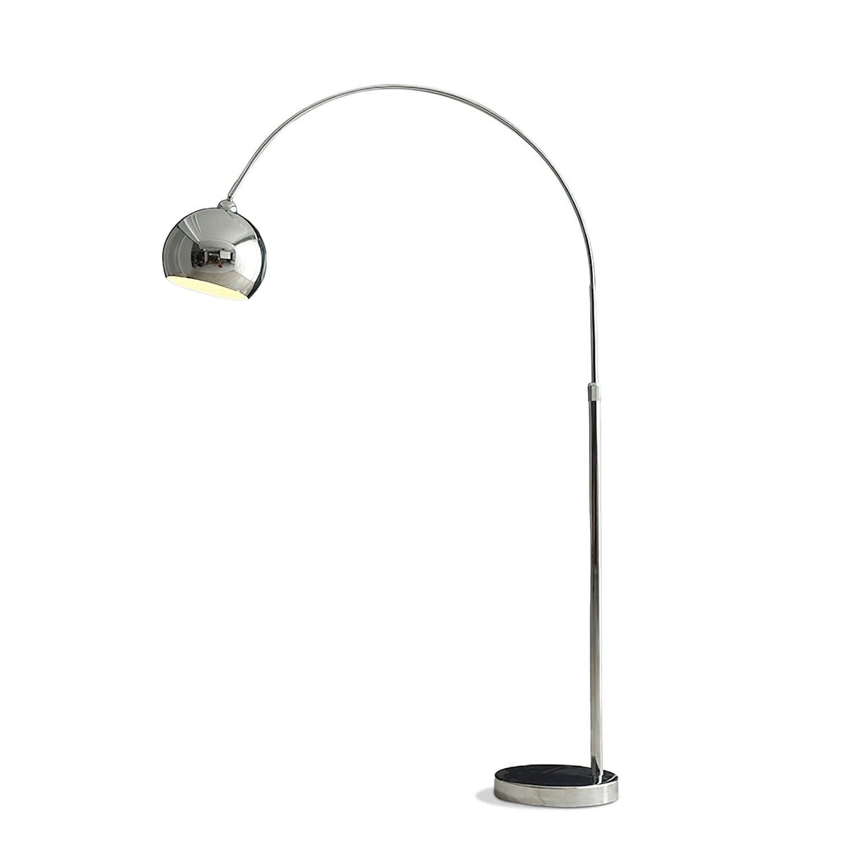 Maintained House Globe Arc Floor Lamp - Chrome