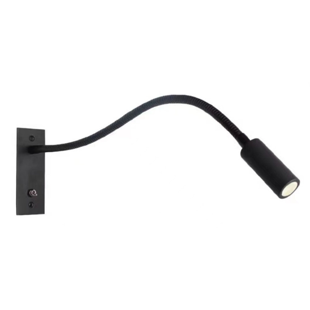 Maintained House Gooseneck LED Reading Wall Light - Black