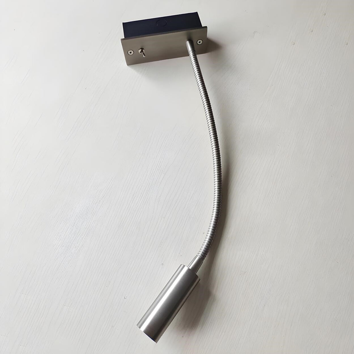 Maintained House Gooseneck LED Reading Wall Light - Wall plate and back box