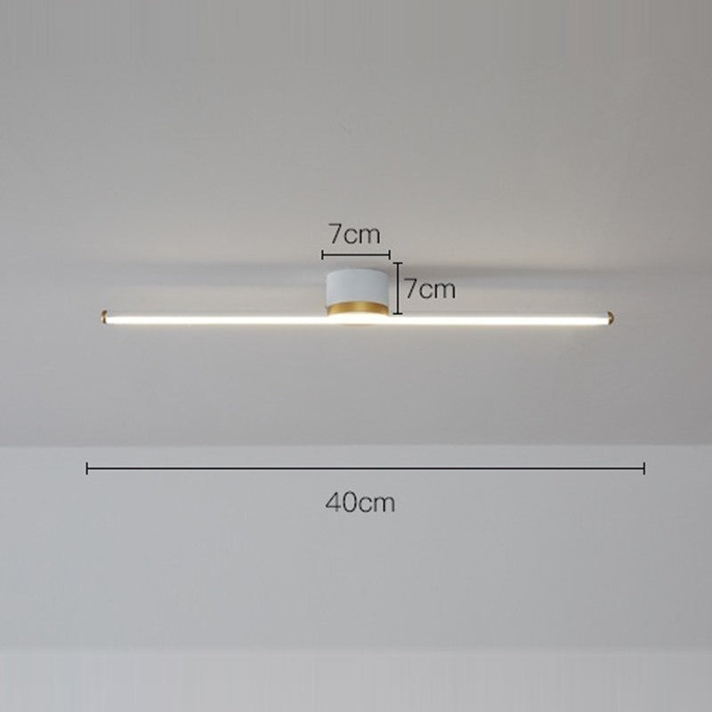 Maintained House Minimalist Linear LED Ceiling Light - White, dimensions