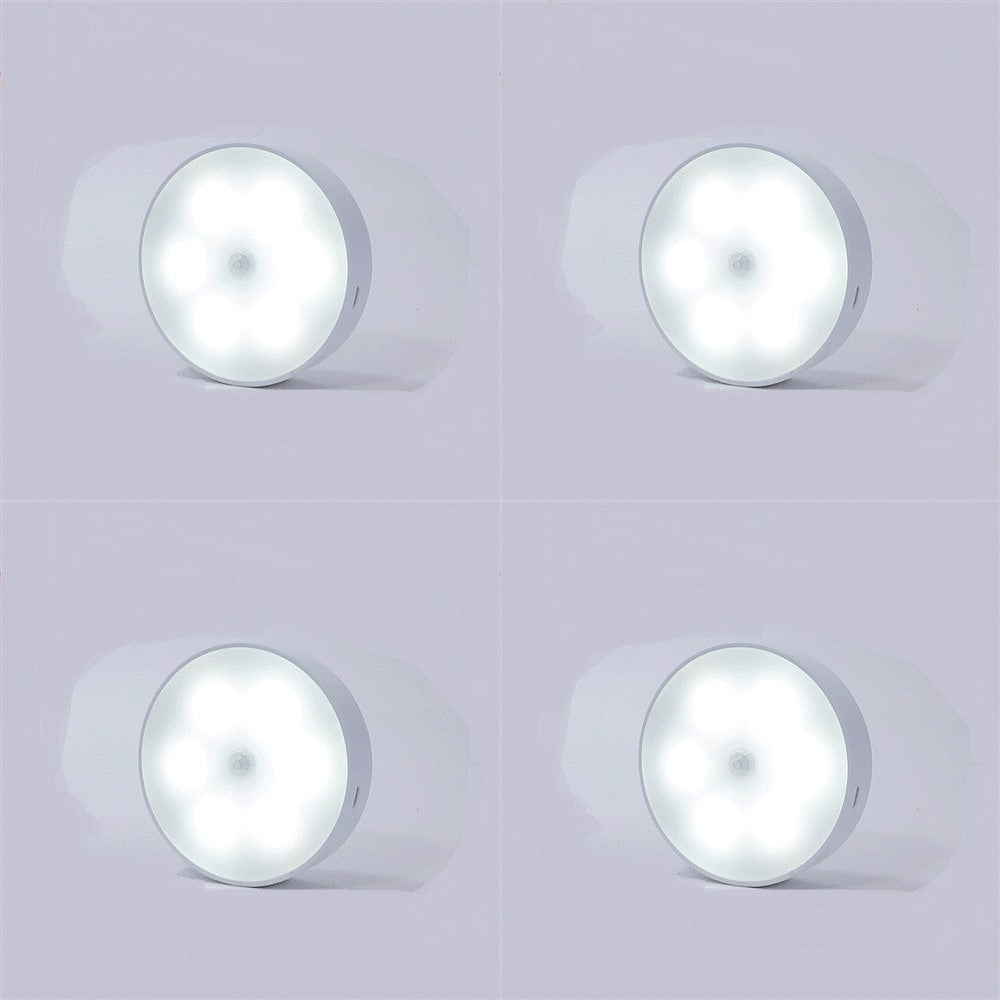 Maintained House Motion Sensor Puck Light - 4-Pack, Cool White