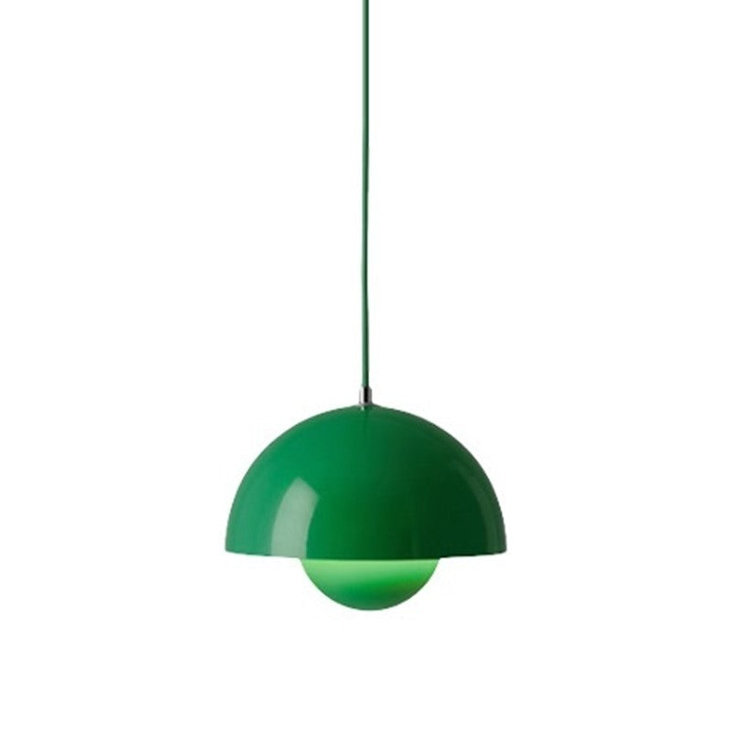 Maintained House Nested Dome Pendant Light - Bright Green