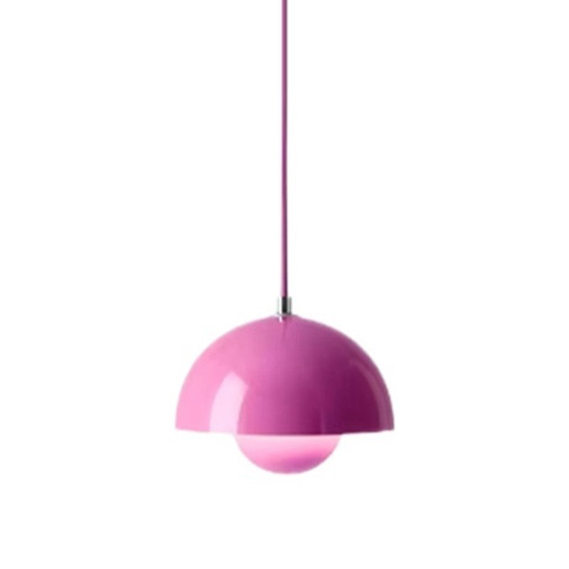 Maintained House Nested Dome Pendant Light - Hot Pink