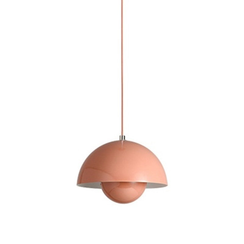 Maintained House Nested Dome Pendant Light - Salmon Pink