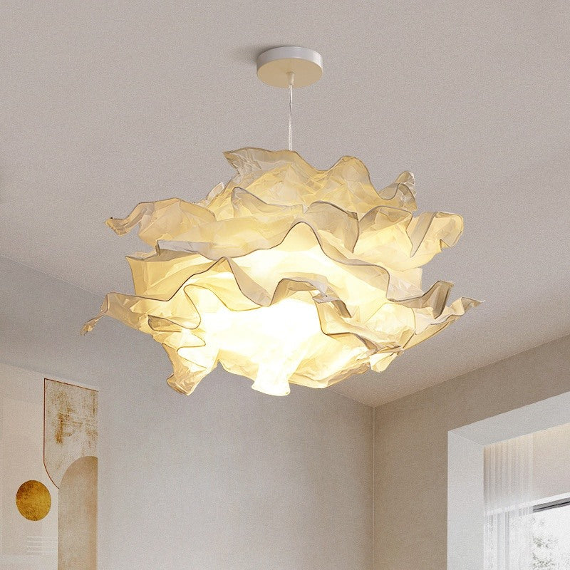 Maintained House Paper Cloud Pendant Light - Under a white ceiling