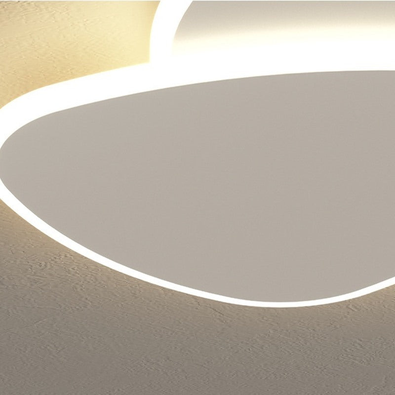 Maintained House Pebble Overlap LED Ceiling Light - Acrylic shade close-up