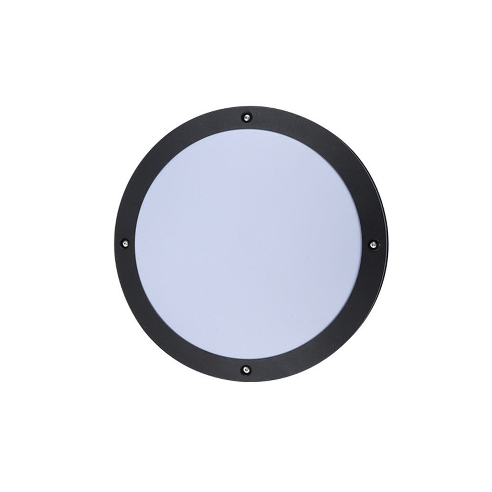 Maintained House Round Outdoor LED Wall Light - Plain