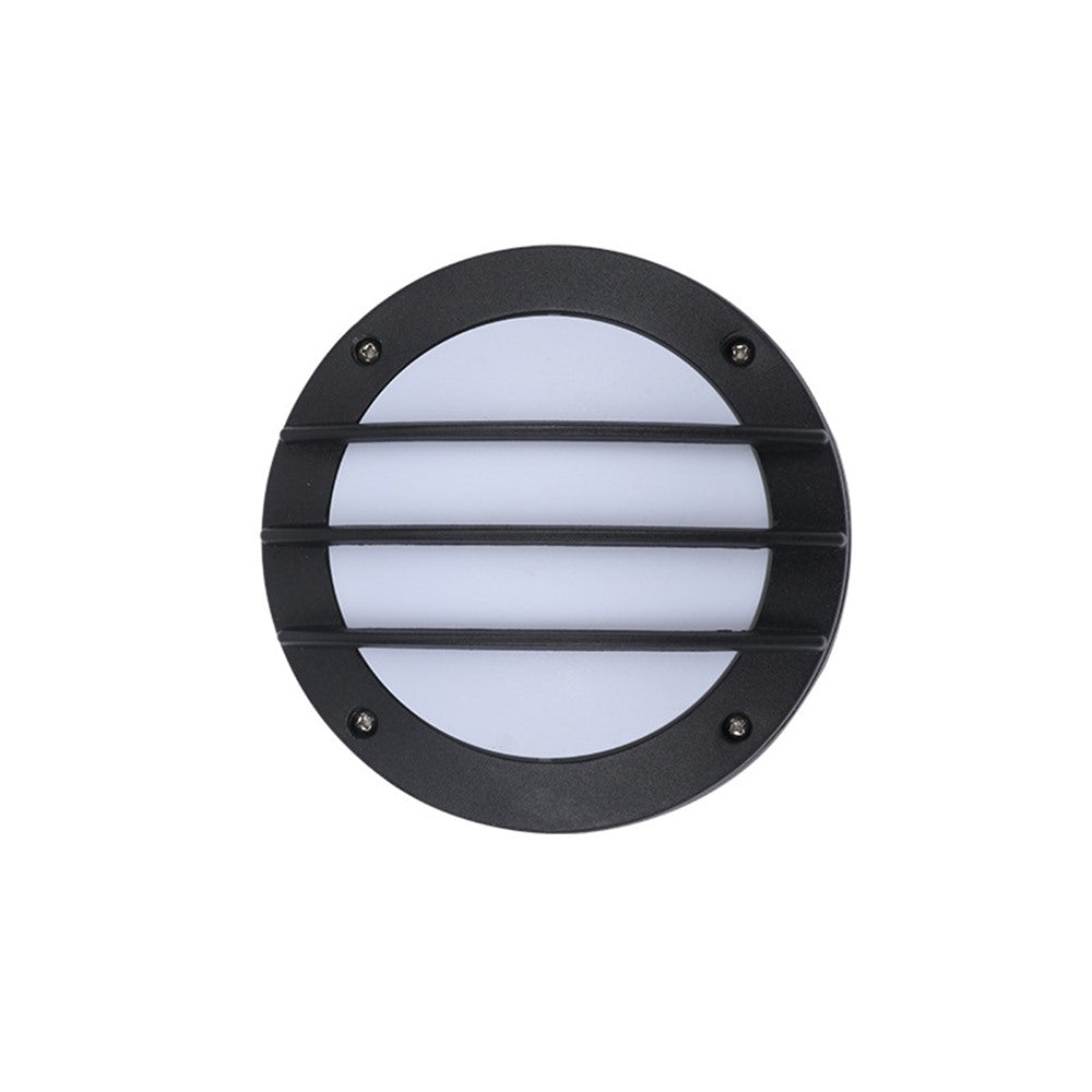 Maintained House Round Outdoor LED Wall Light - Bars