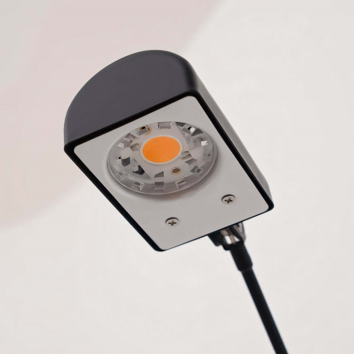 Maintained House Slim Swing Arm LED Floor Lamp - LED head close-up
