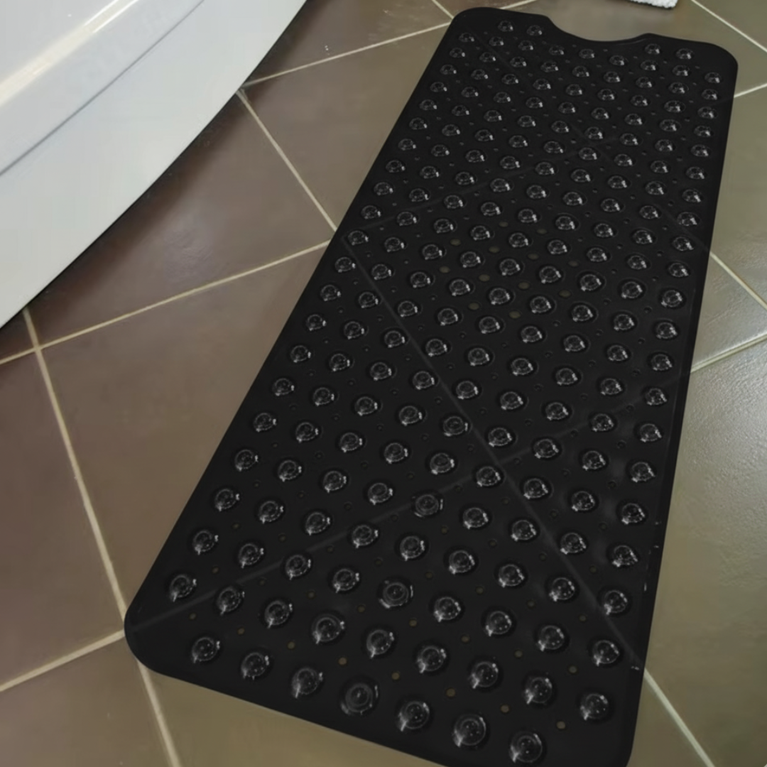 Non-Slip Bathtub Shower Mat with Drain Holes and Suction Cups